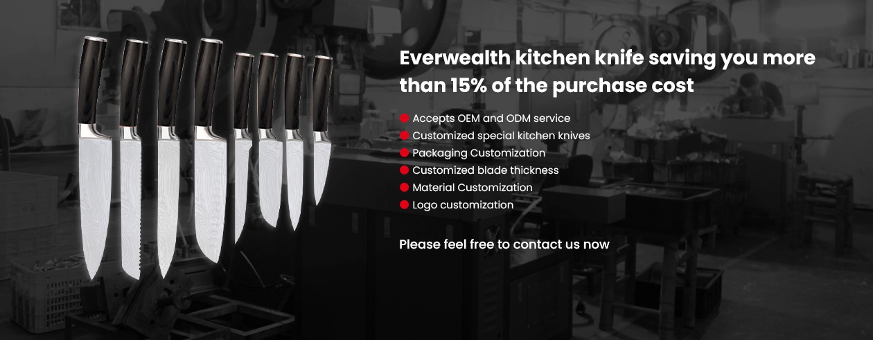 Fabrication de couteaux de cuisine everwelth set 